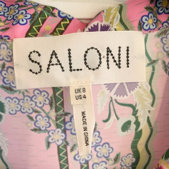 Saloni Dree Shirt In Verbena Print - Picture 3 of 5